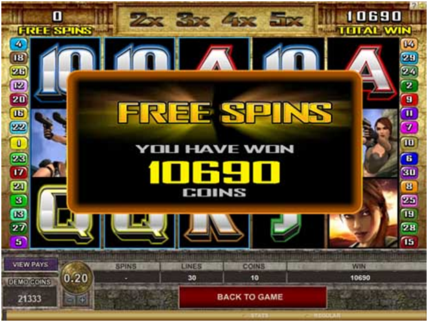 free spins slot machines las vegas